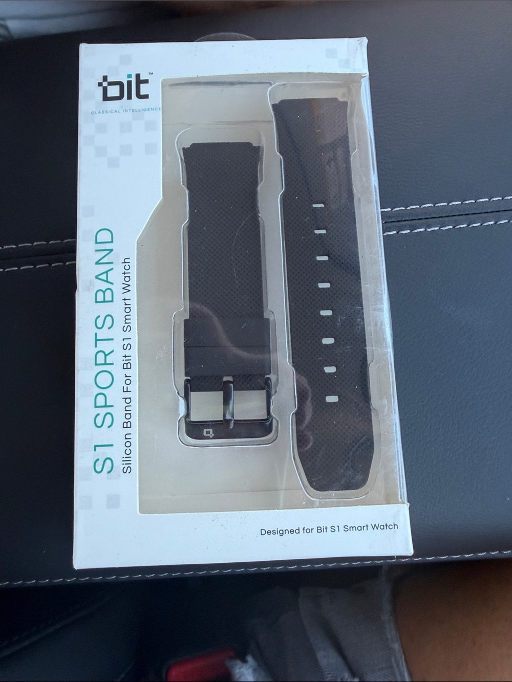 !it jeans Black Silicone S1 Sports Watch Band